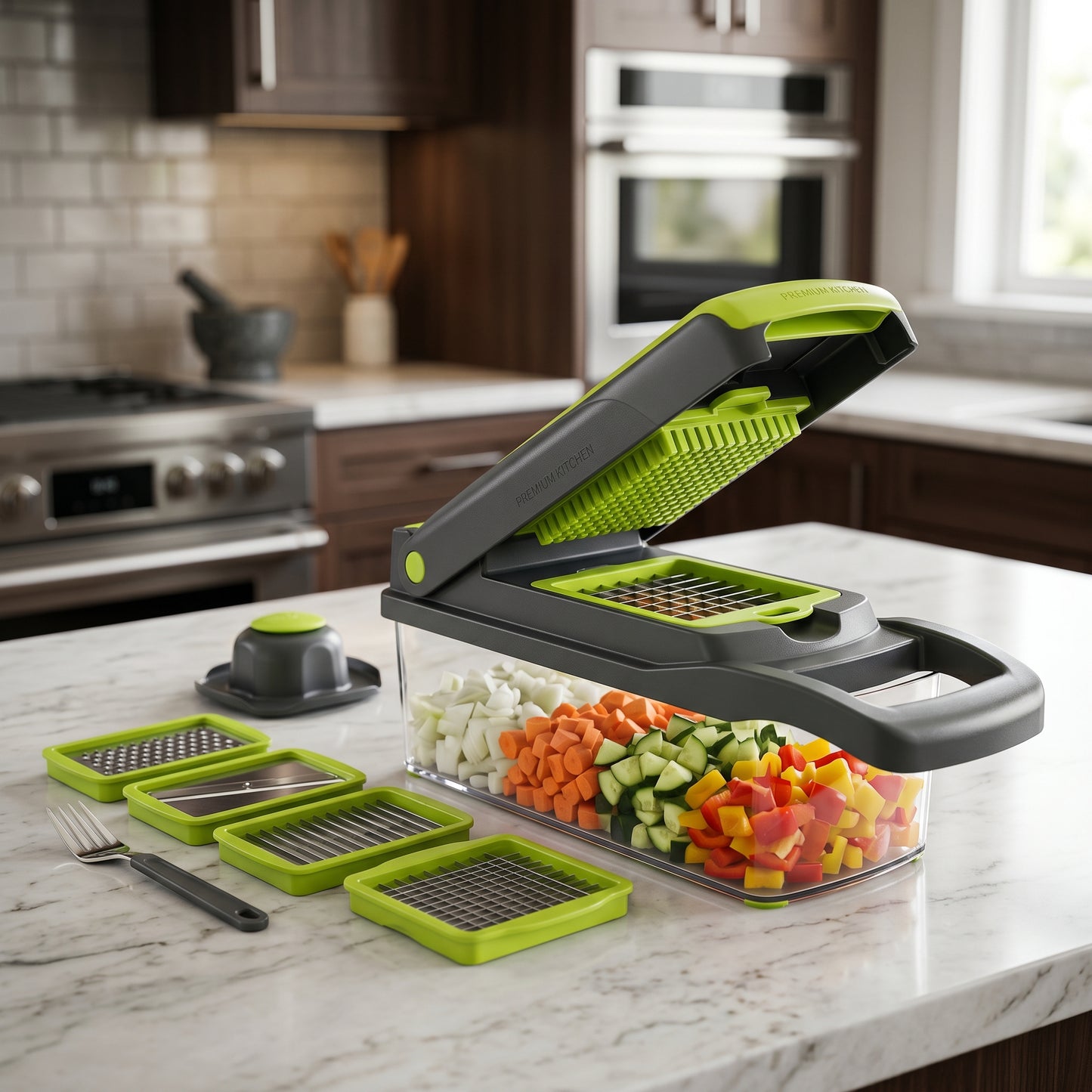 16-in-1 Multifunction Vegetable Chopper & Slicer