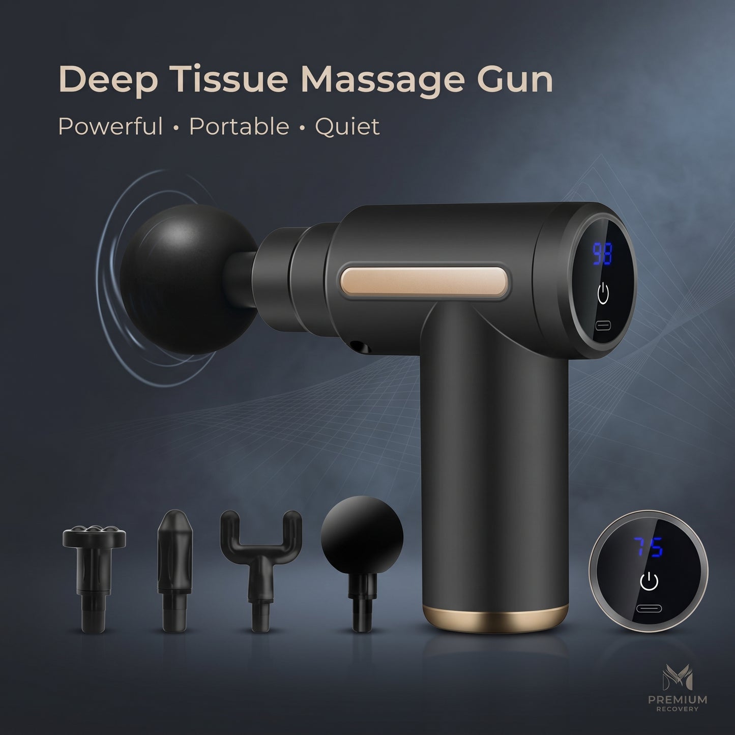 Premium USB Rechargeable Deep Tissue Massager