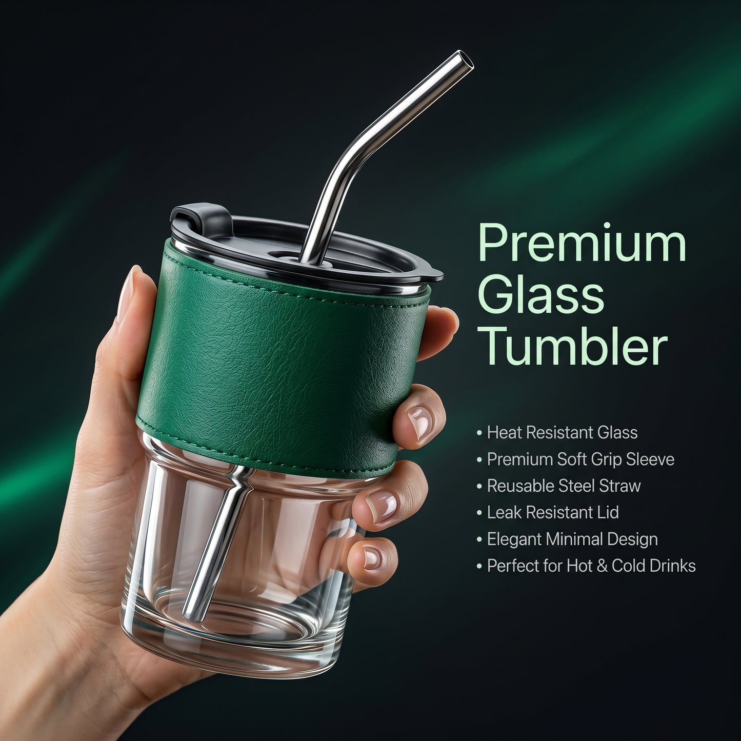 Premium Glass Tumbler Cup