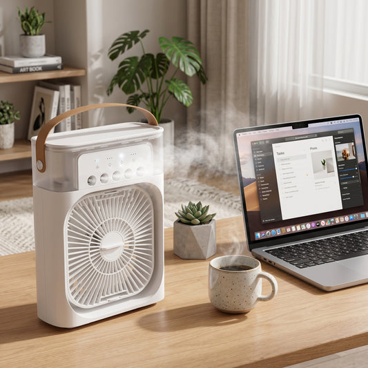 Portable Air Cooler Fan with Mist Cooling