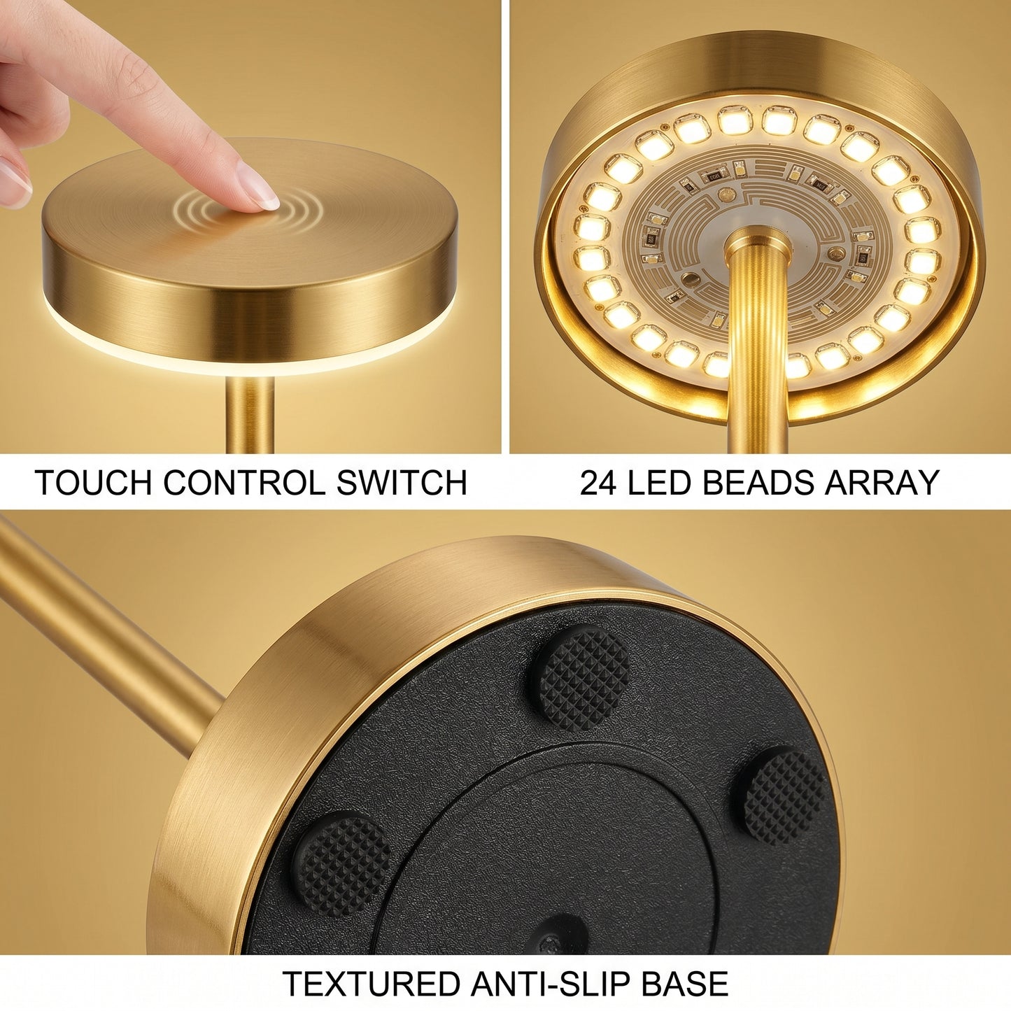 Luxury LED Table Lamp | Modern Touch Control Designer Lamp